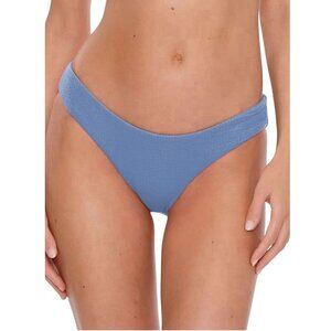 Becca by Rebbeca Virtue Adela Hipster Bikini Bottom Large Ruched Purple NWT